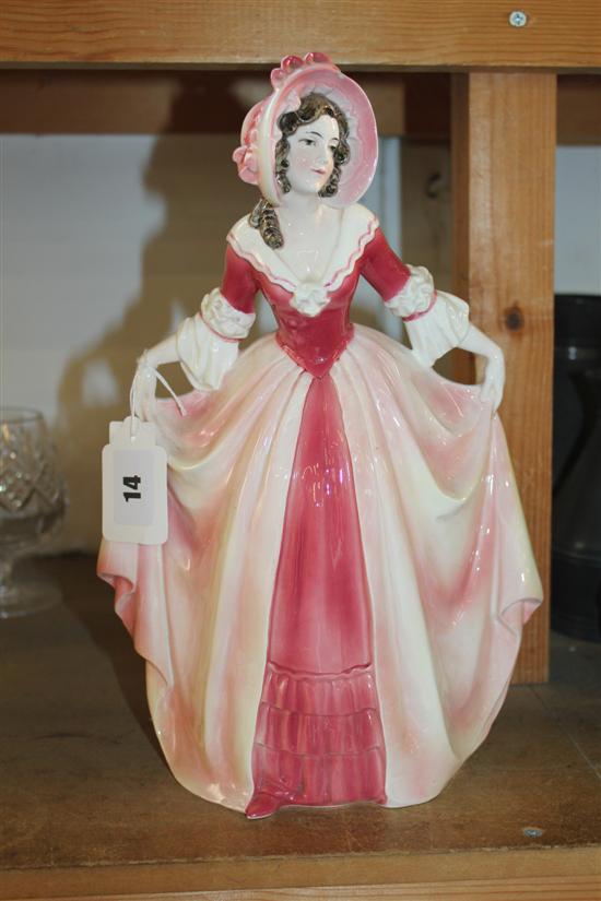 Katzhutte pottery figure of a lady